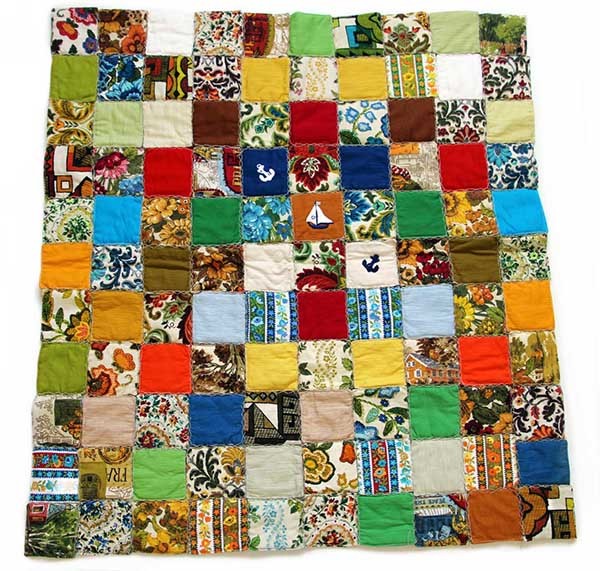 70s ハンドメイド パッチワーク マット - Sixpacjoe Web Shop