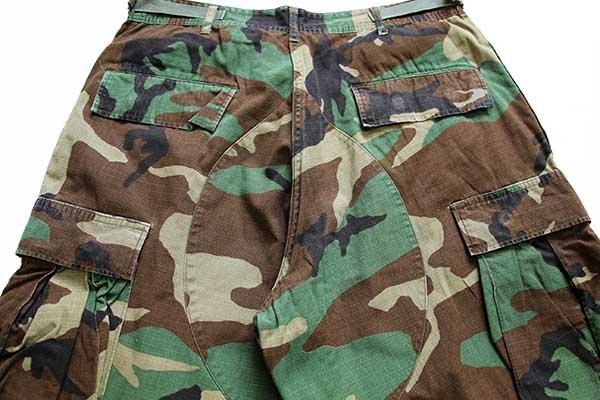 90s 米軍 U.S.ARMY ウッドランドカモ BDU カーゴパンツ M-R☆E