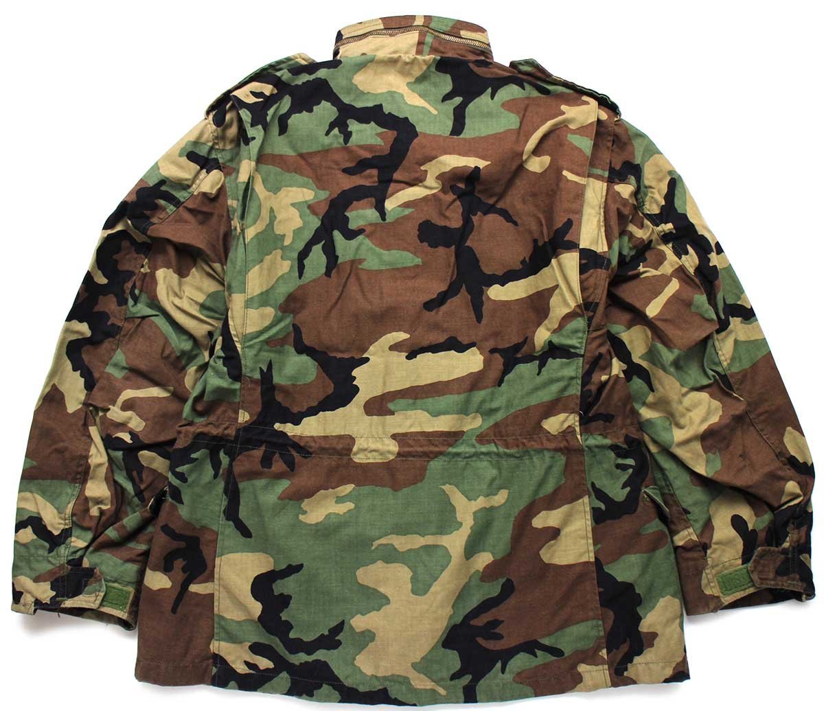 80s 米軍 U.S.ARMY ウッドランドカモ M-65 フィールドジャケット M-R