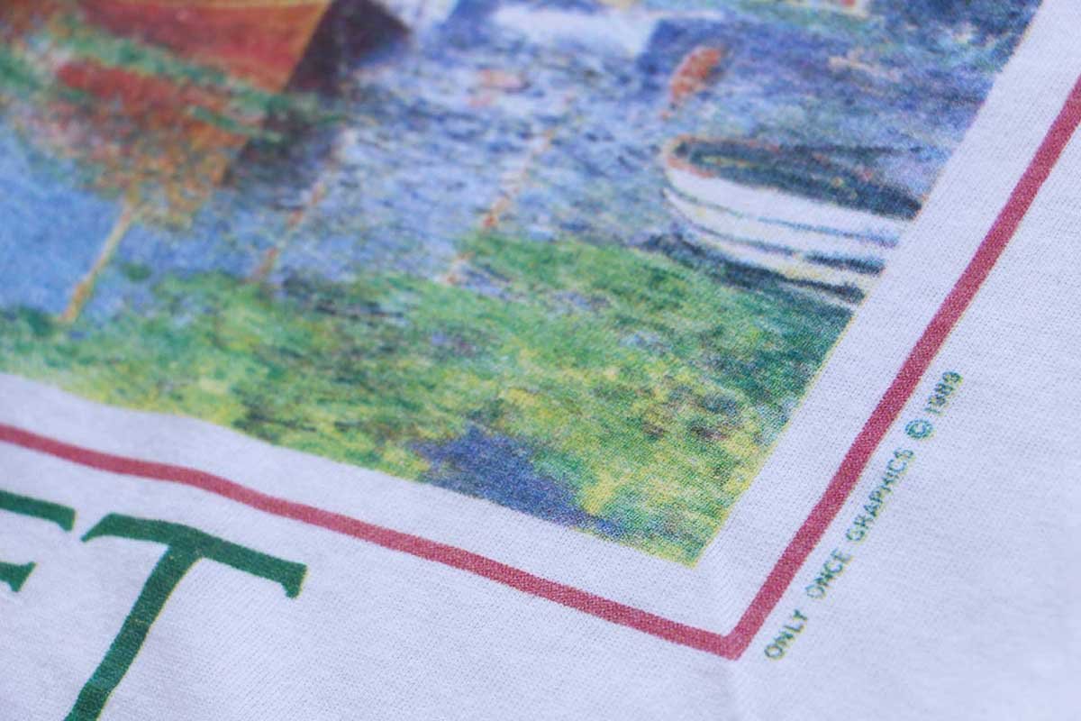 80s USA製 MONET Boat Argenteuil クロード モネ アルジャントゥイユの