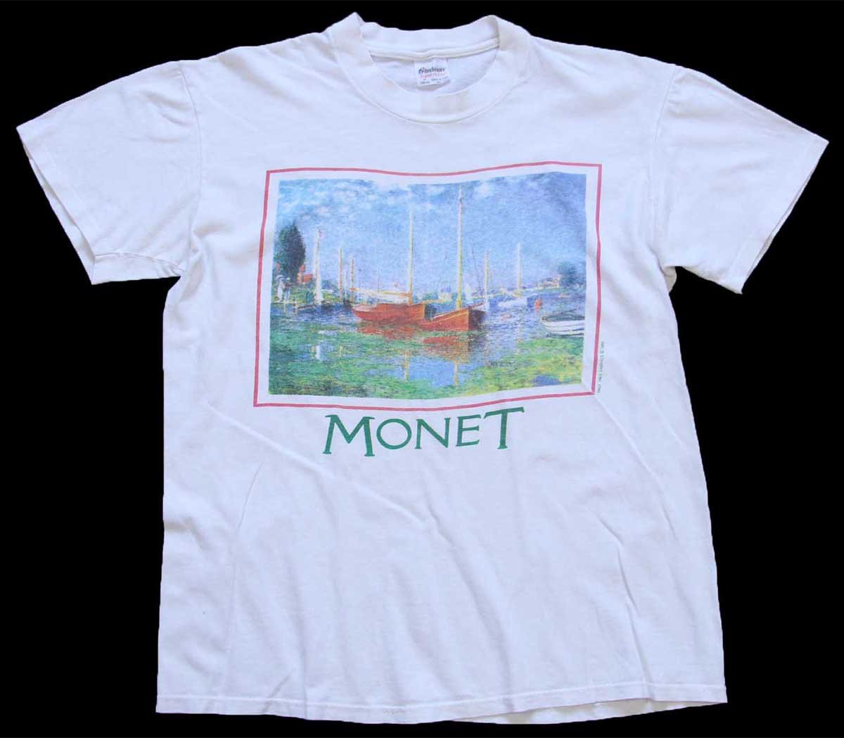 80s USA製 MONET Boat Argenteuil クロード モネ アルジャントゥイユの