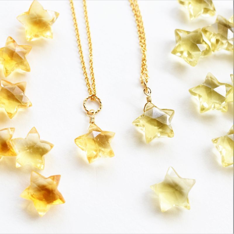 再入荷【限定数のみ】星に願いを☆ レモンクォーツ スターカット
