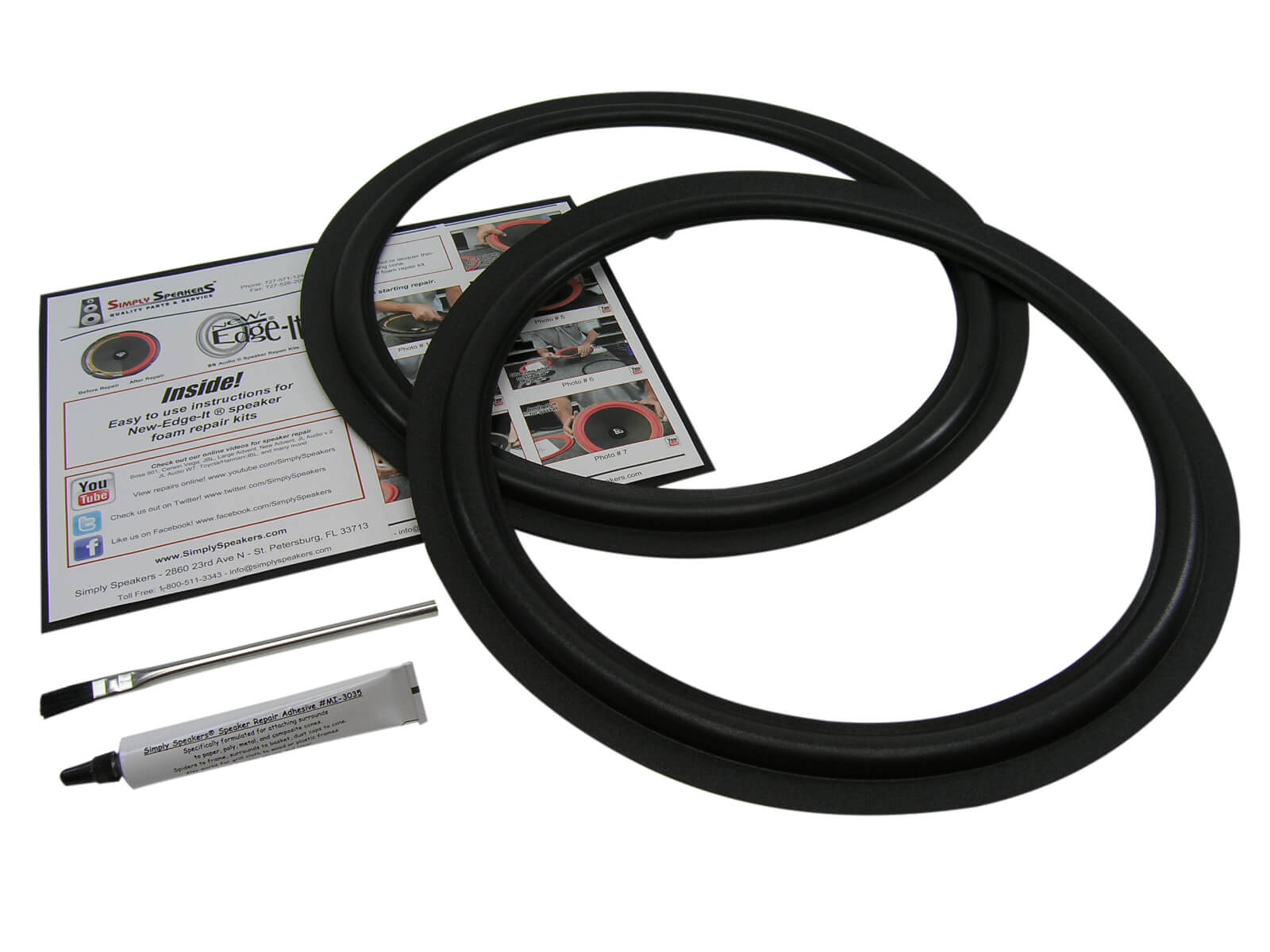 Onkyo Speaker Foam Edge Repair Replacement Kit, 15