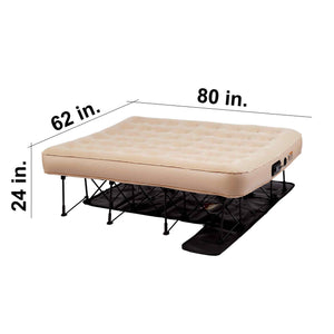 EZ Air Bed Self-Inflating Queen Size Air Mattress with Built-in