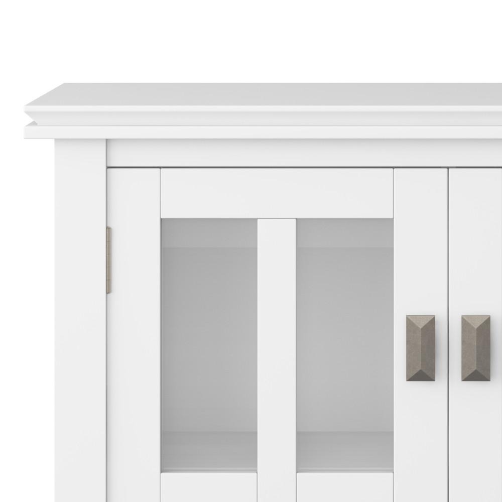 Solid Wood Storage Cabinet | Artisan Low Storage Cabinet – Simpli Home