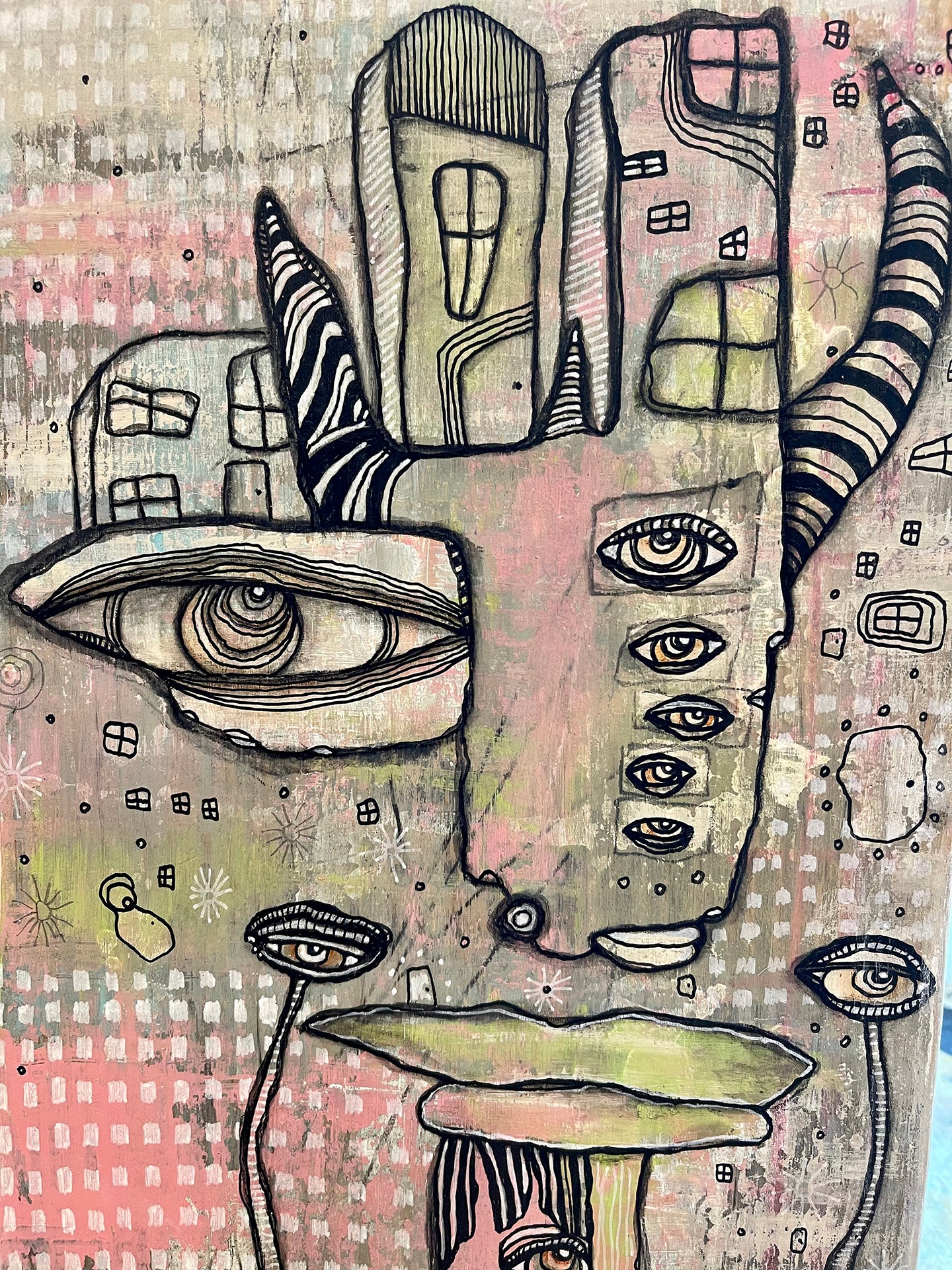 Original Art on Wood - Sincerely Joy
