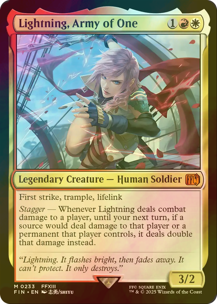 FOIL] シーンドライブ、ライトニング/Lightning, Army of One 【英語版