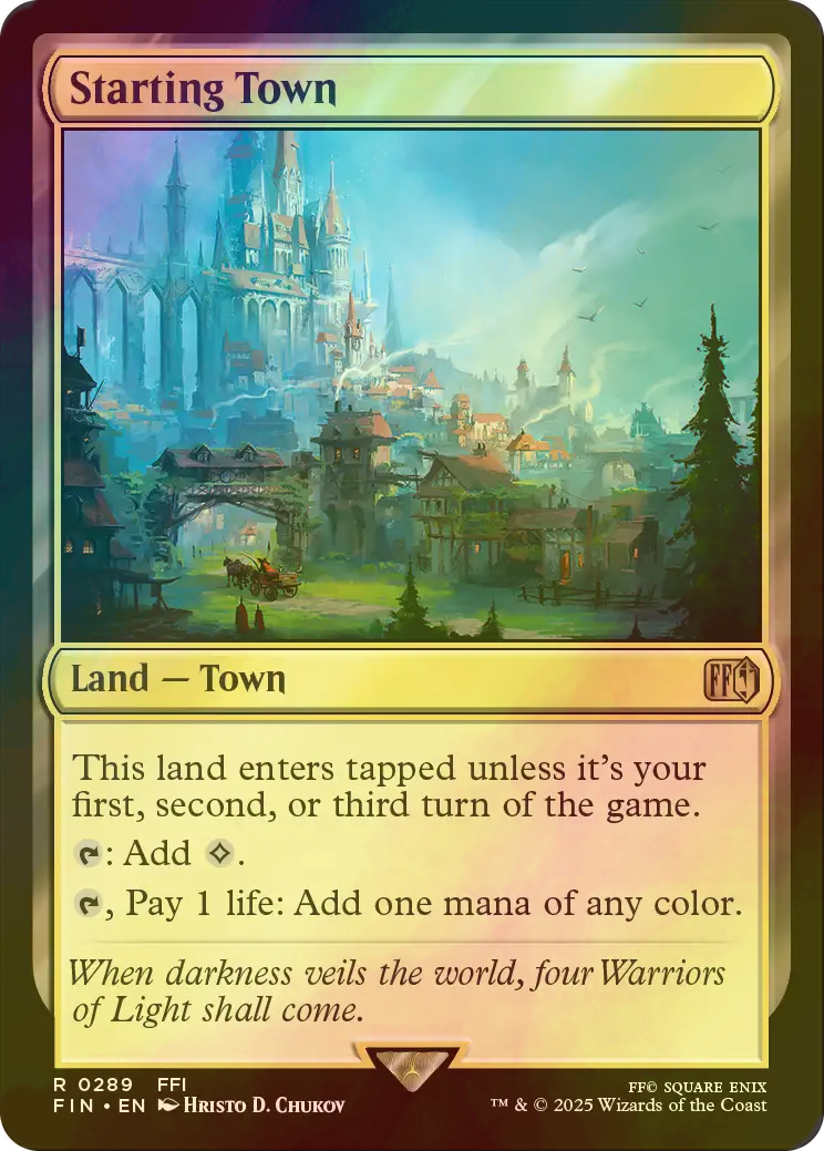 MTG ファイナルファンタジー 始まりの町 4枚セット(1枚foil )日本語版 MTG