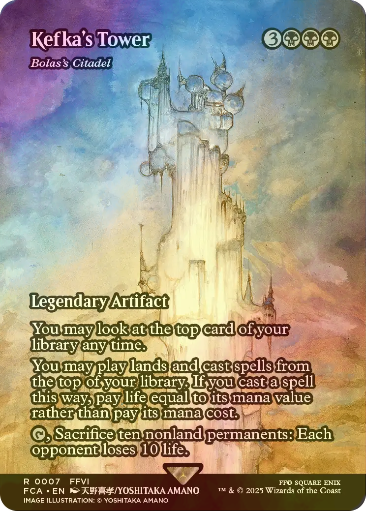 FOIL] がれきの塔/Kefka's Tower (全面アート版) 【英語版】 [FCA-黒R
