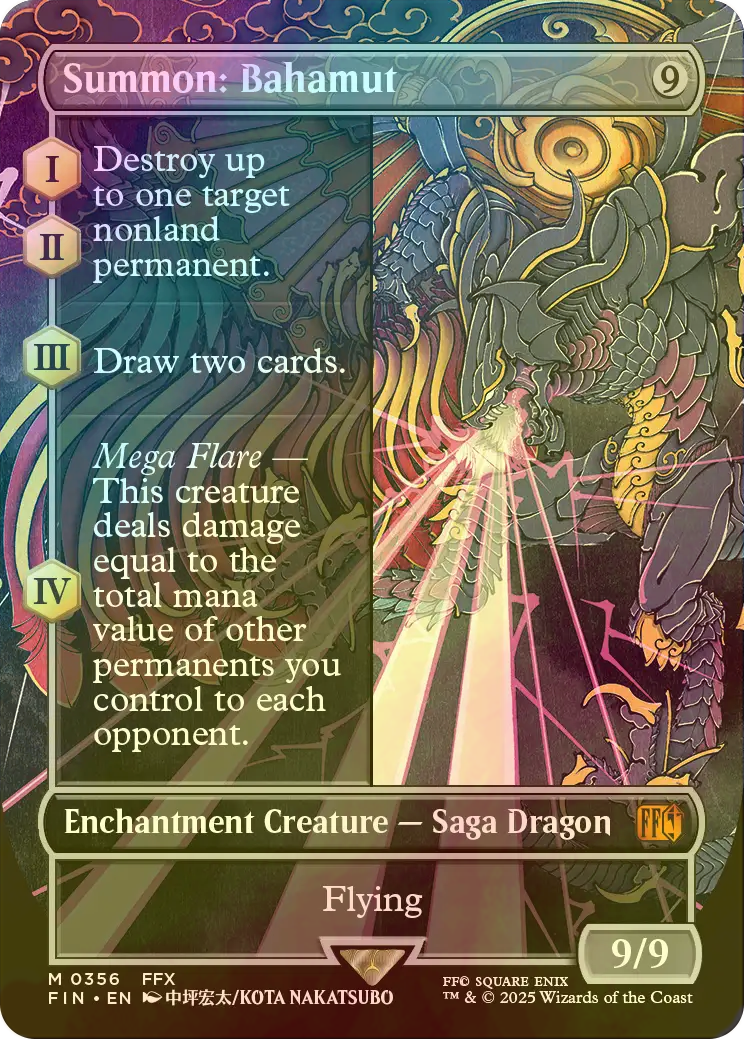 FOIL] 召喚：バハムート/Summon: Bahamut (全面アート版) 【英語版