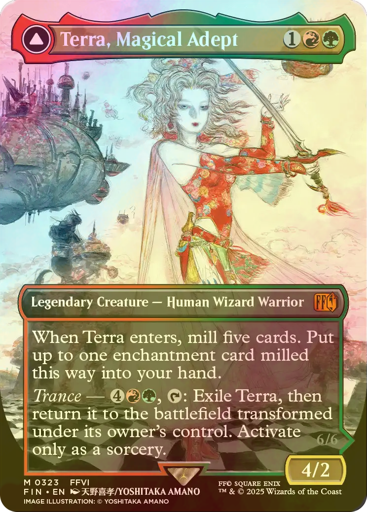 mtg 稀少エラー 魔導戦士ティナ 金箔 プレリリース プロモ FOIL fin