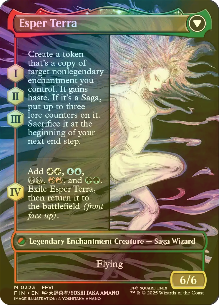 FOIL] 魔導戦士、ティナ/Terra, Magical Adept (全面アート版) 【英語