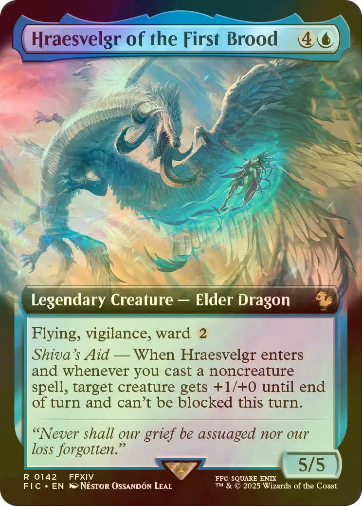 FOIL] 聖竜フレースヴェルグ/Hraesvelgr of the First Brood (拡張
