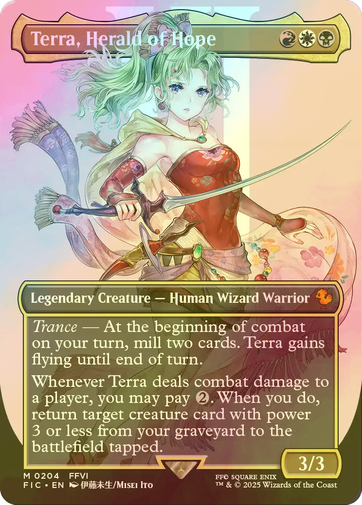 FOIL] 魔導の力を持つ少女、ティナ/Terra, Herald of Hope No.204