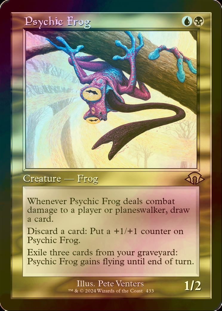 MTG MH3 超能力蛙 日本語 ボーダーレス 4枚セット 超能力蛙 ボーダー