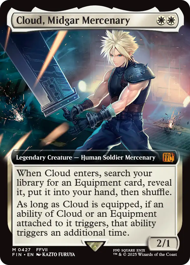 ミッドガルの傭兵、クラウド/Cloud, Midgar Mercenary (拡張アート版
