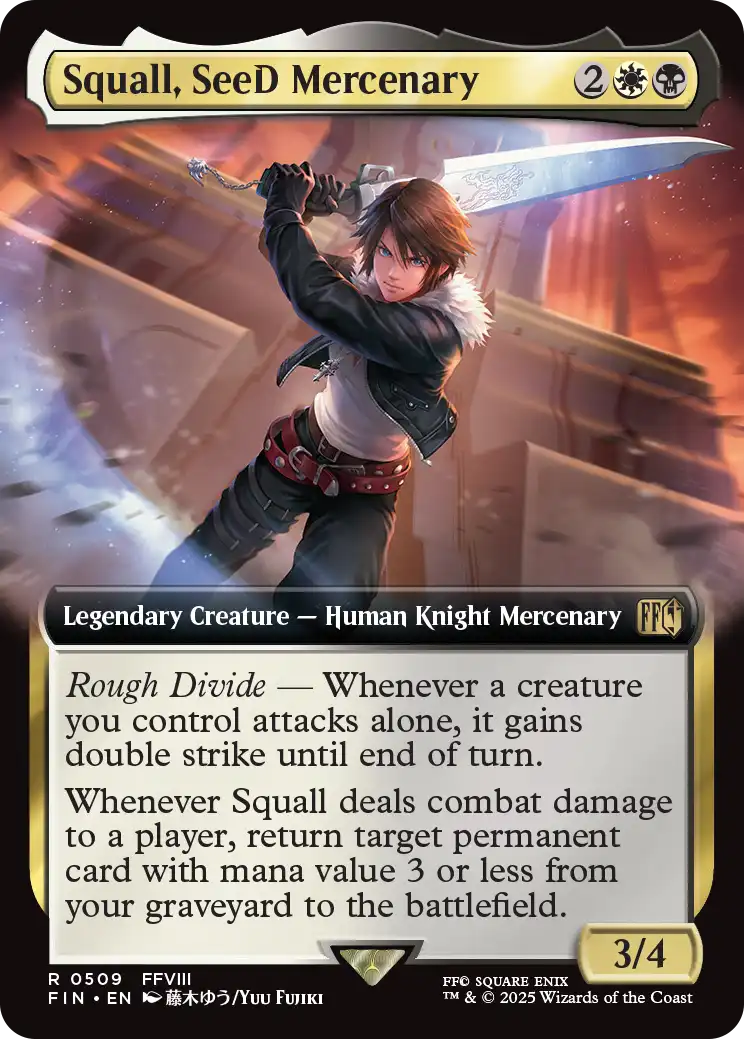 SeeDの傭兵、スコール/Squall, SeeD Mercenary (拡張アート版) 【英語