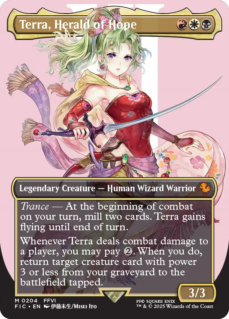 魔導の力を持つ少女、ティナ/Terra, Herald of Hope (全面アート版