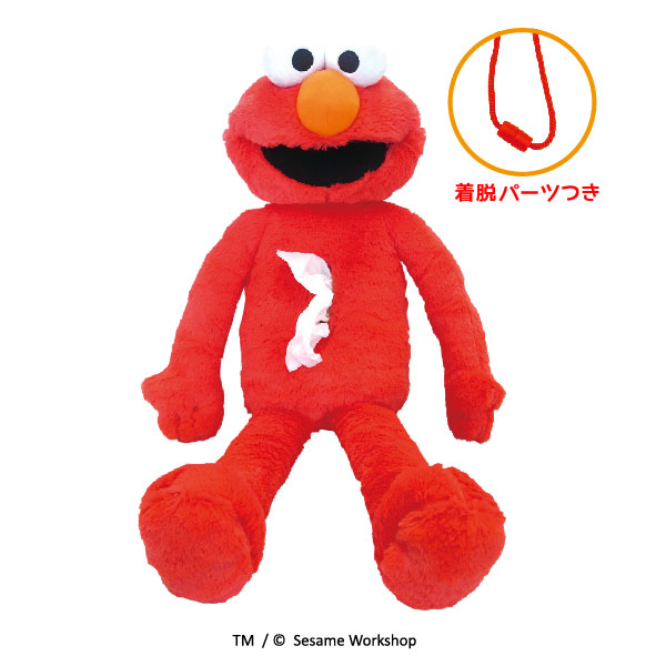 セサミストリート ぬいぐるみティッシュカバー（エルモ）]キャラクター