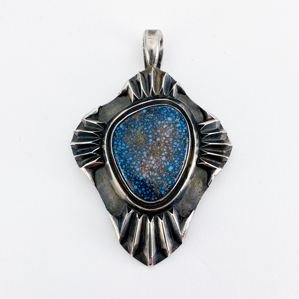 Original Lander Blue Pendant top 066 | ターコイズ・メンズシルバー