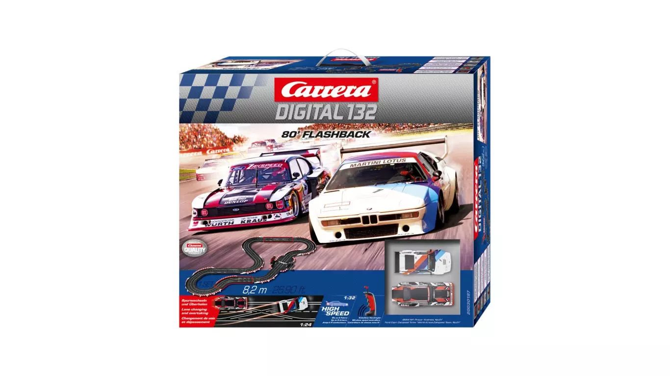 Carrera DIGITAL 132 30197 80' Flashback Set - Slot Car-Union