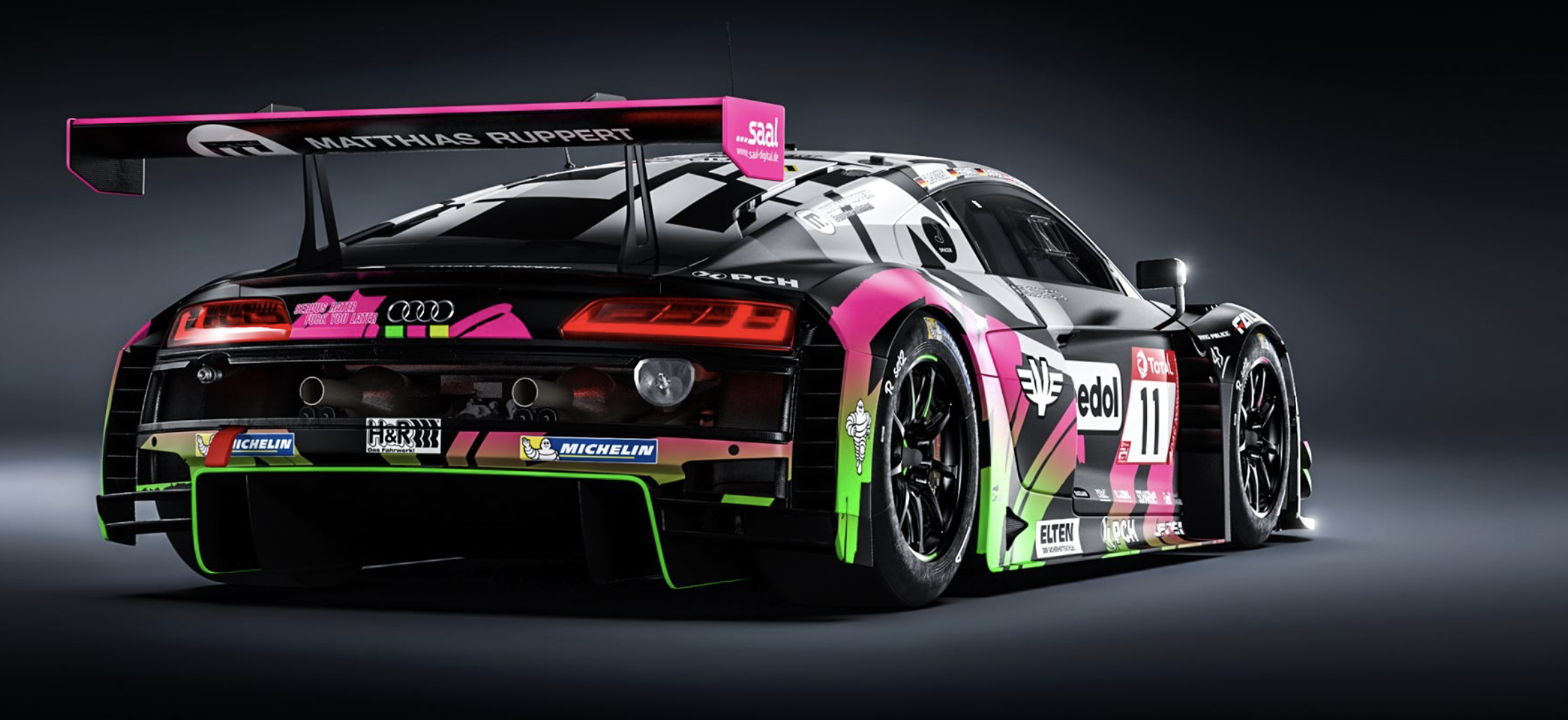 Decal Audi R8 LMS GT3 evo Team Iron Force by Ring Police #11 2020