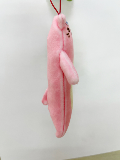 のびねこ「温泉まんじゅうピンク」｜びよーんと伸びたゆる可愛いのび