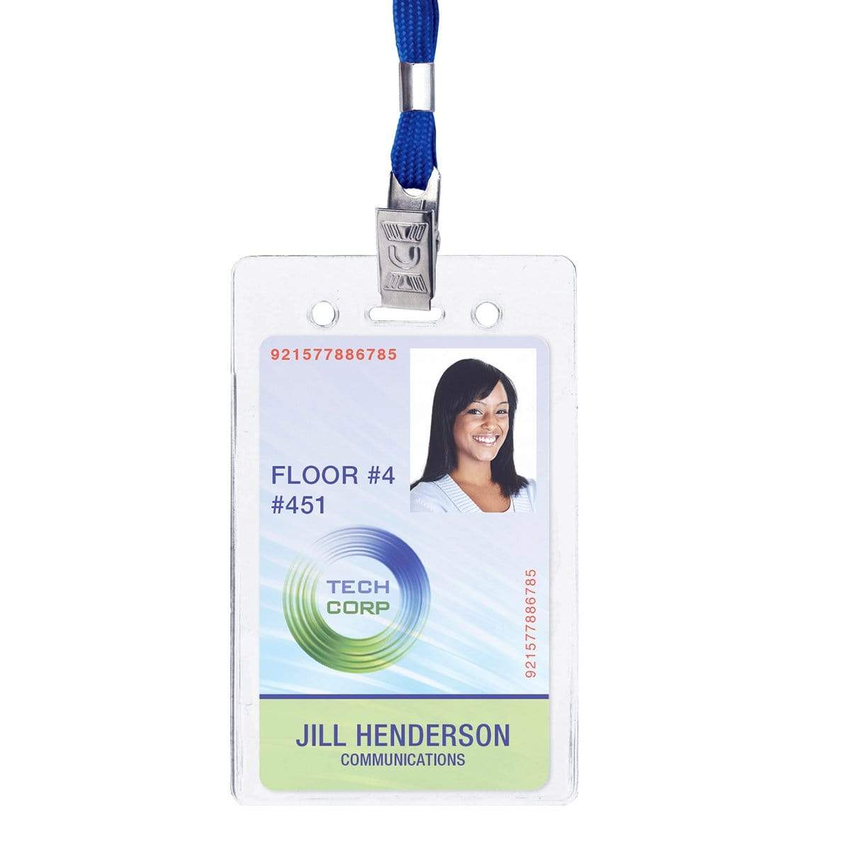 Clear Flexible Vinyl Vertical Proximity Card Holder (P/N 1840-5060