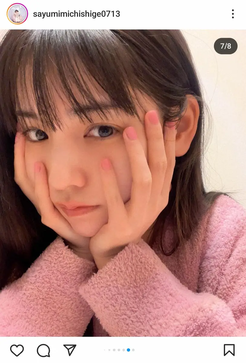 道重さゆみのインスタグラム（@sayumimichishige0713）から - スポニチ