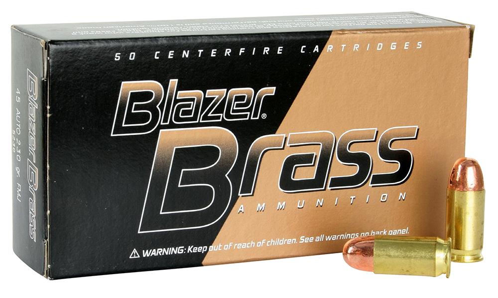 CCI 5230 Blazer Brass Handgun 45ACP 230gr Full Metal Jacket 50 Per Box