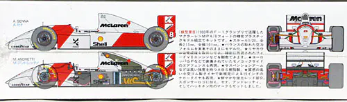 Tamiya McLaren MP4/8 Ford F1 Formula 1 - 1/20 Scale - Spotlight