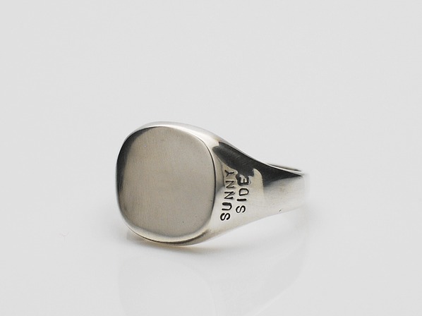 sunny side Oval Signet Ring/on the sunny side of the street（オン