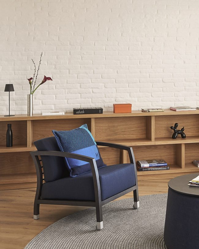 STUA Armchair with wooden frame Malena