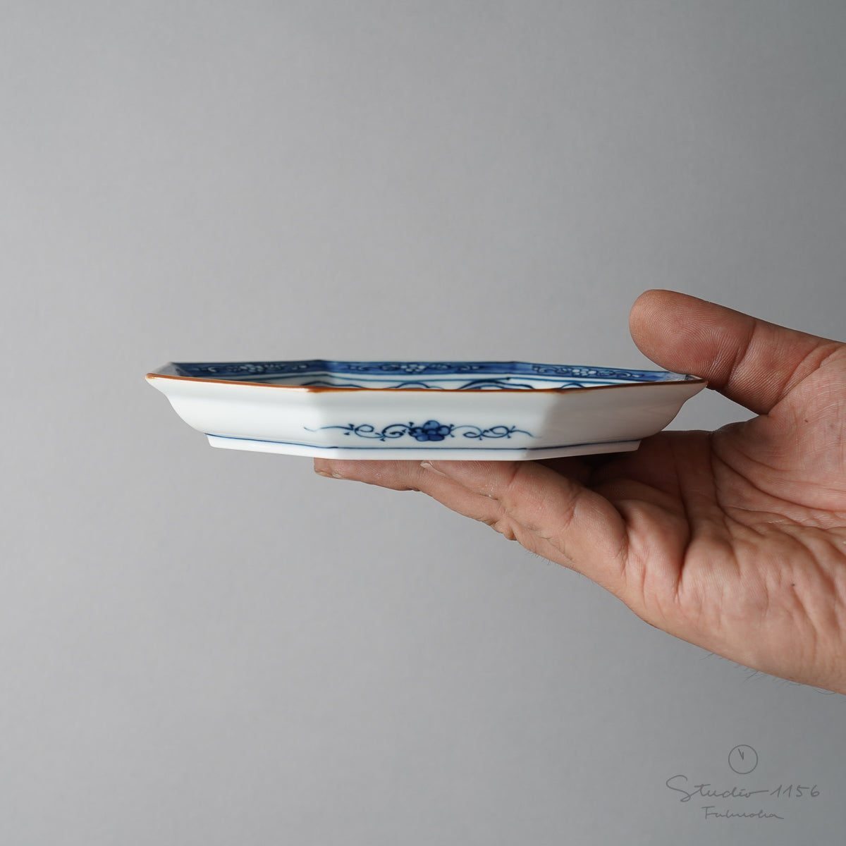 有田焼 染付 平戸祥瑞 八角銘々皿 15.5cm 其泉窯の通販｜【公式