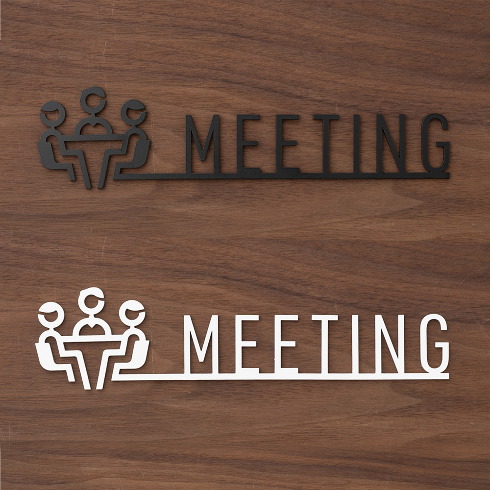 アイアンオフィスサイン・ネーム・ドアプレート MEETING by TOMOYASU