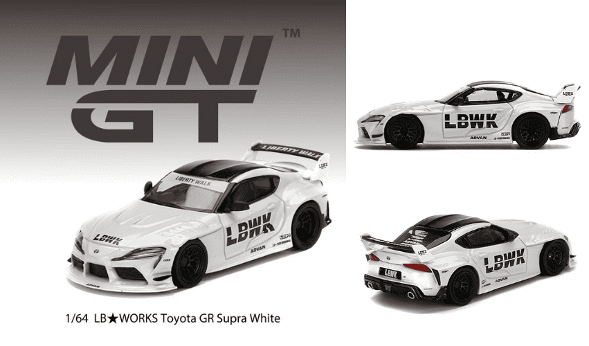 1/64スケール MINI GT「LB☆WORKS トヨタ GRスープラ」(ホワイト