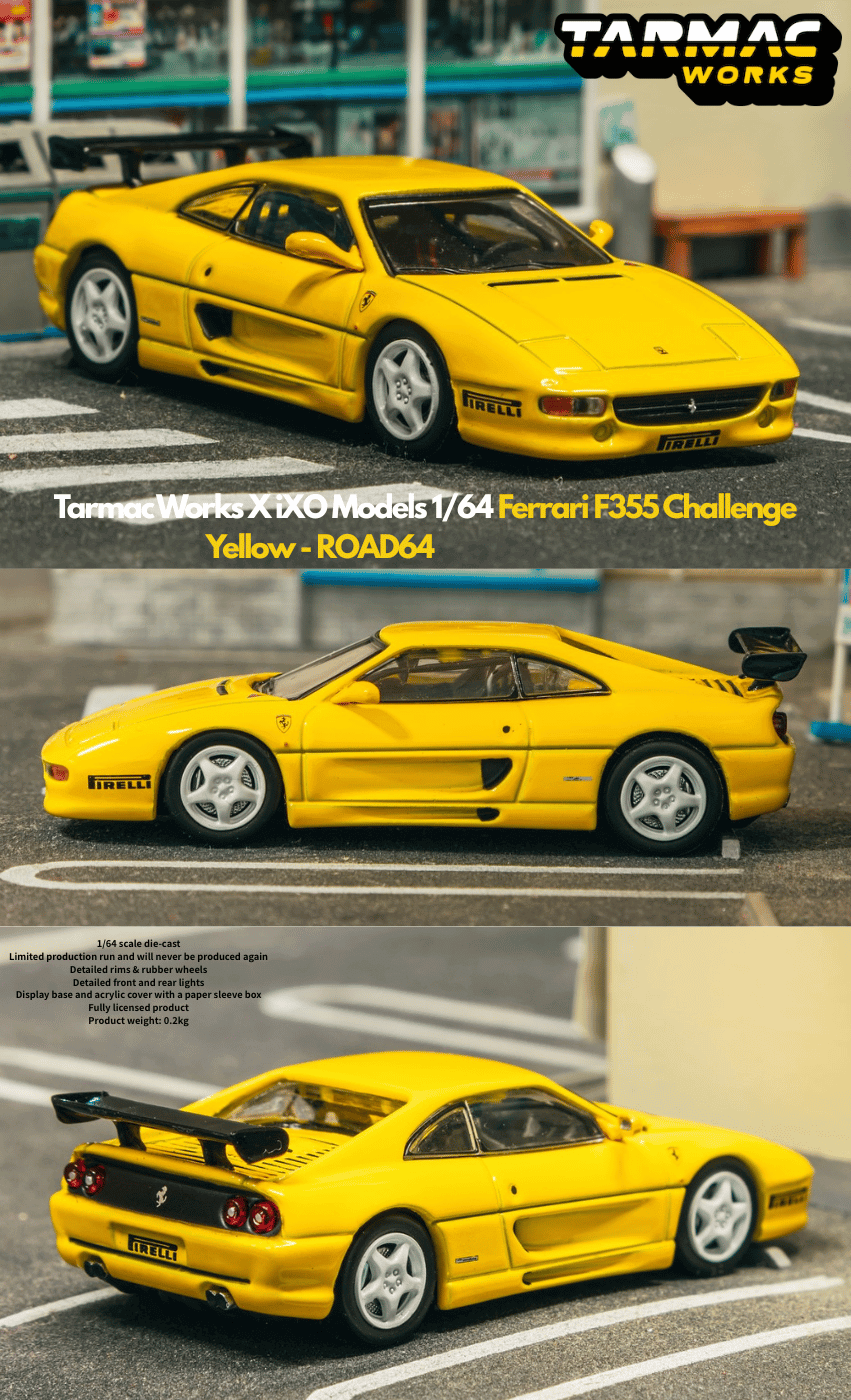 1/64スケール Tarmac Works/ixo MODELS「フェラーリF355チャレンジ