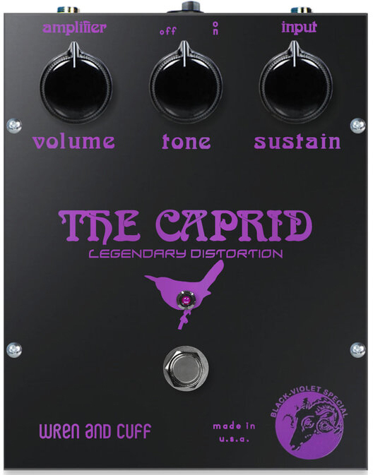 Wren and cuff Black-Violet Caprid OG Overdrive, distortion & fuzz