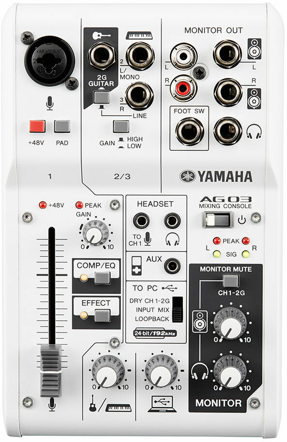 Yamaha AG03 Analog mixing desk
