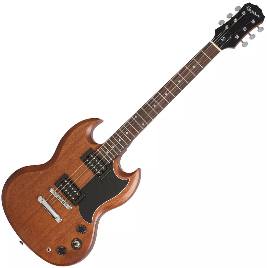 Epiphone SG-Special VE - vintage worn walnut Double cut electric