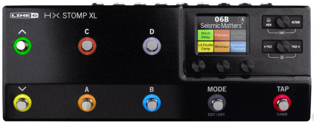 Line 6 HX Stomp XL Guitar amp modeling simulation
