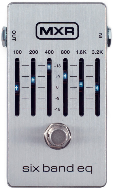 Mxr Six Band EQ M109S Compressor, sustain & noise gate effect pedal