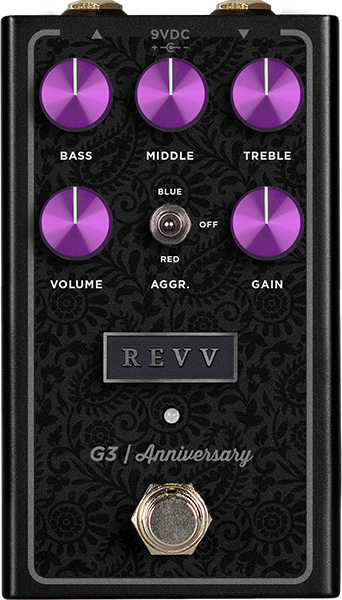 Revv G3 Anniversary Overdrive, distortion & fuzz effect pedal