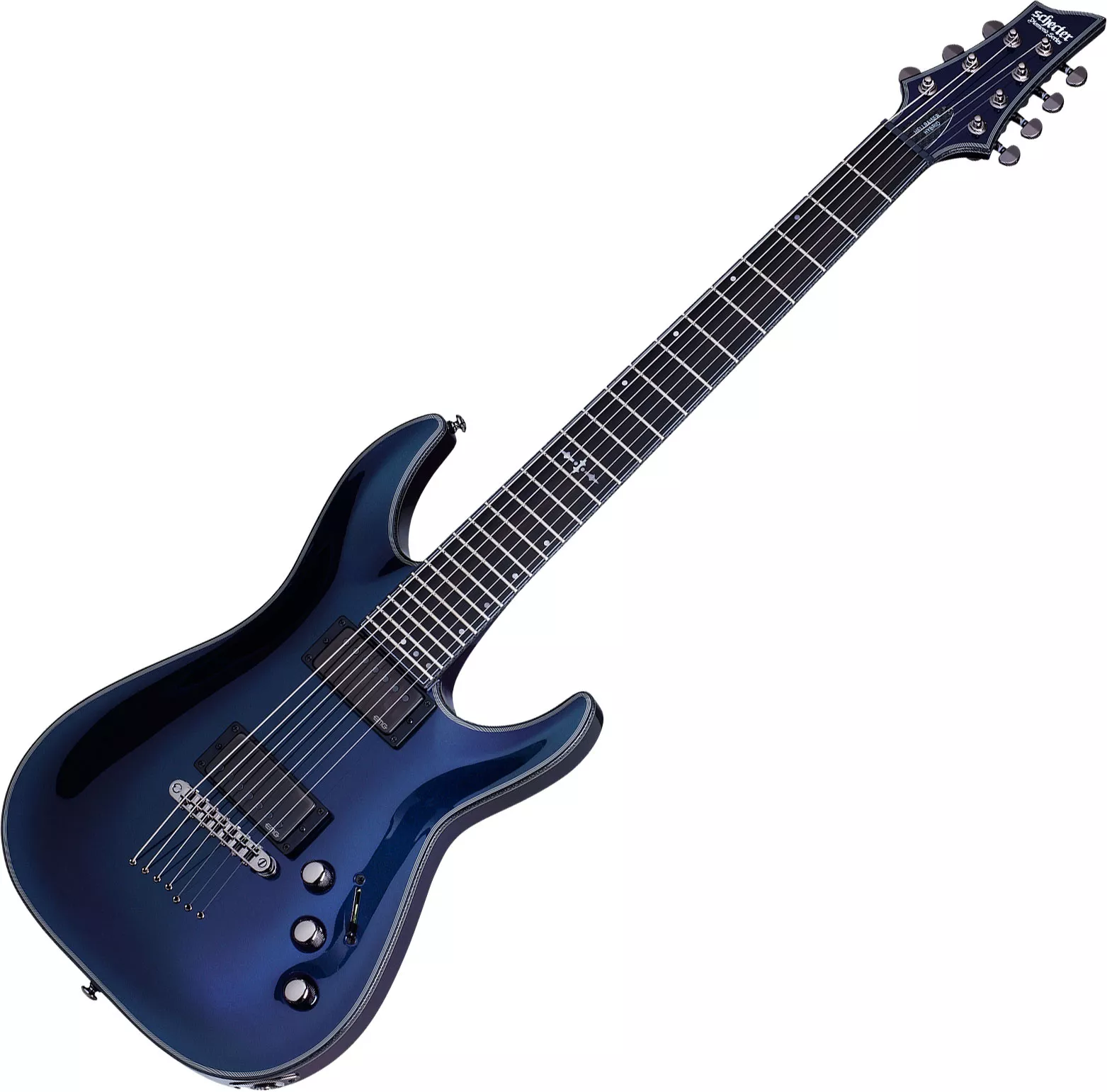 Schecter Hellraiser Hybrid C-7 - ultra violet 7 string electric guitar