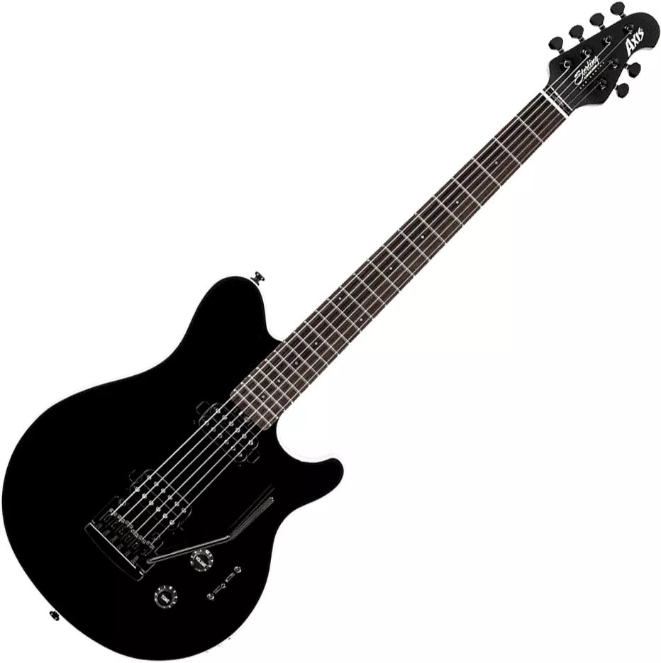 Sterling by musicman Axis AX3S - black Single cut electric guitar
