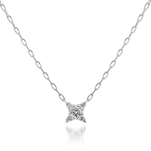 SPARKLE STAR NECKLACE(L)(1XN0798)Pt950 ネックレス｜スター