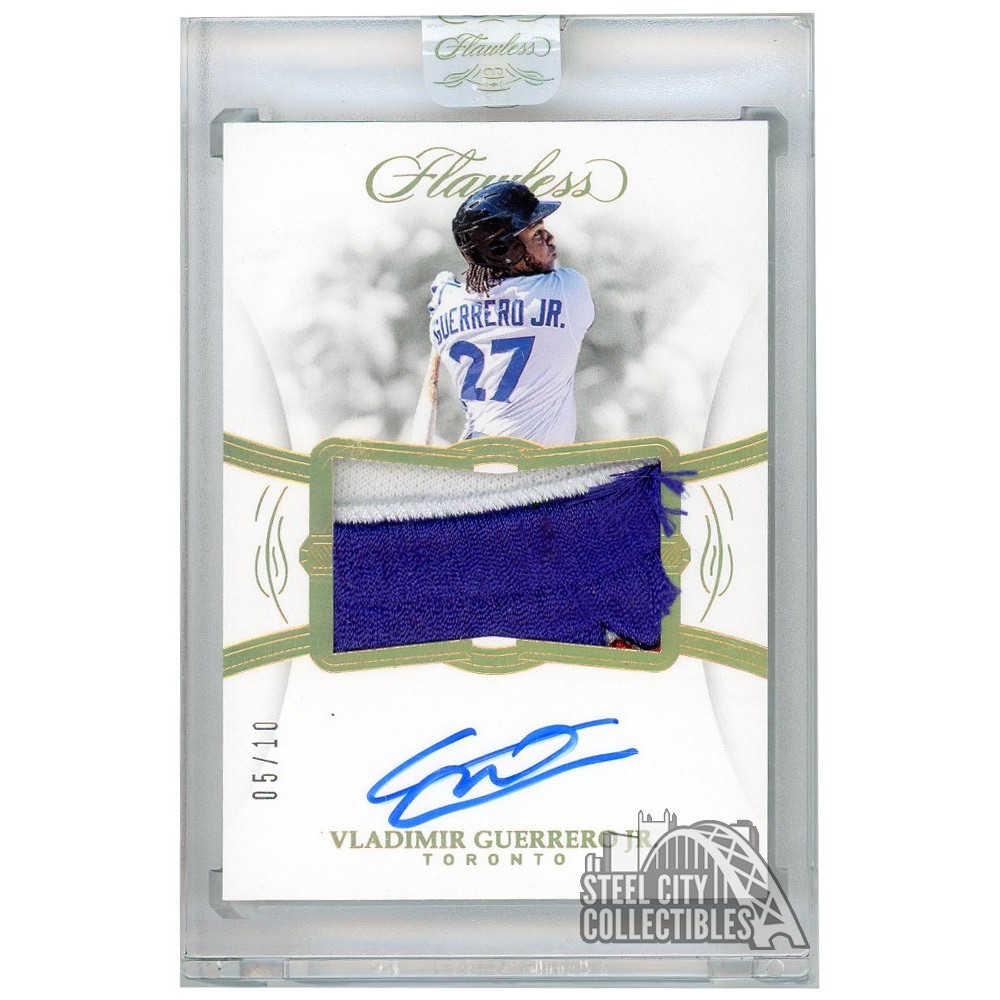 Vladimir Guerrero Jr 2019 Panini Flawless Rookie Patch Autograph