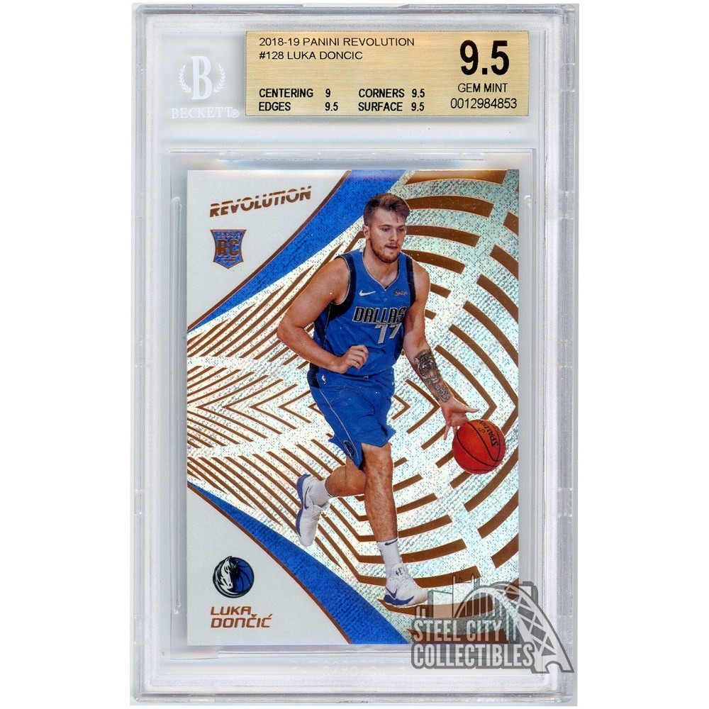 Luka Doncic 2018-19 Panini Revolution Rookie Card #128 BGS 9.5