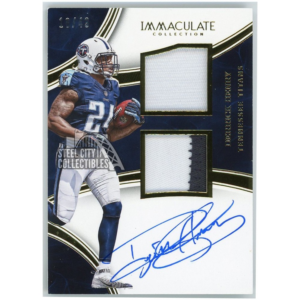 Derrick Henry 2016 Panini Immaculate Signature Rookie Patch