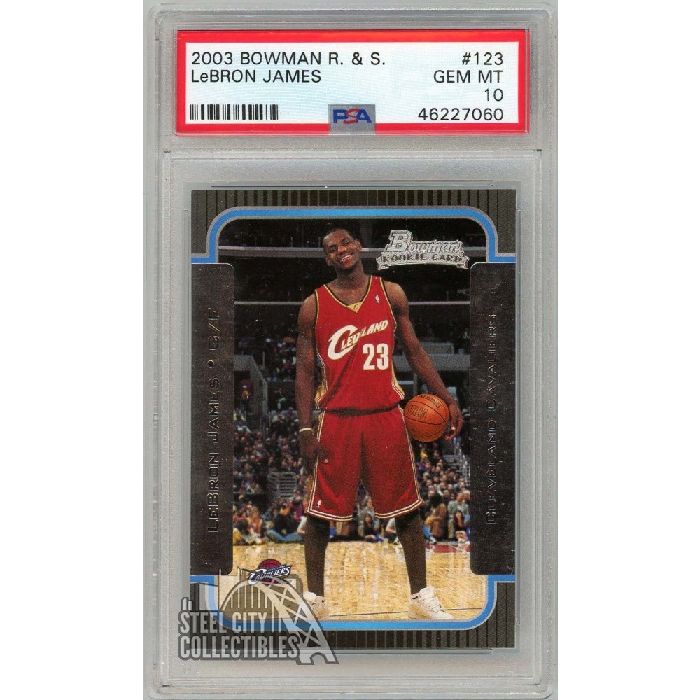 LeBron James 2003-04 Bowman Rookies & Stars Rookie Card #123 PSA